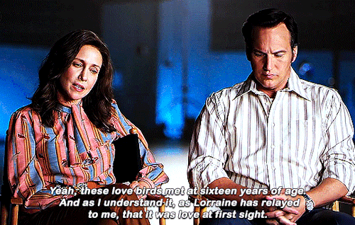 elwes-cary:VERA FARMIGA &amp; PATRICK WILSON THE CONJURING: THE DEVIL MADE ME DO IT | behind the