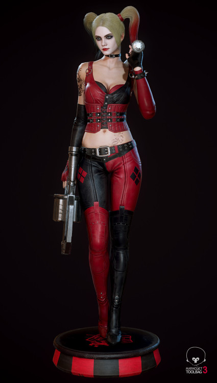 Arkham City Harley Quinn Mad Frog https://www.artstation.com/artwork/xzBV94