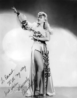 Annette Alba  Vintage 40’S-Era Promo Photo Personalized: “To Edward: With My