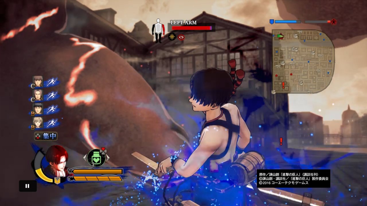 Levi battling in his “Festival” DLC costume continues to be a gem.More from