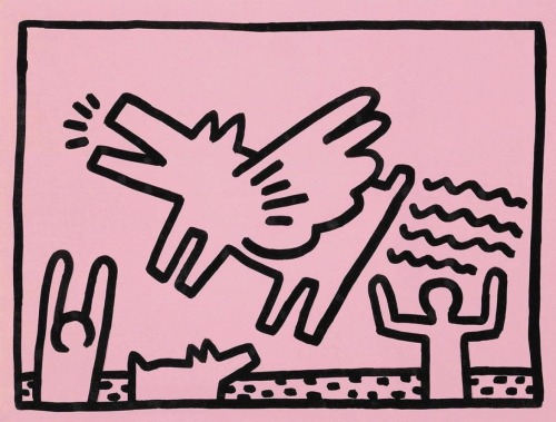 Keith Haring, Untitled (Dogs).