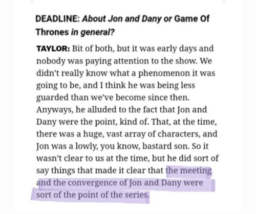 Bringing This Back For The "Jonerys Is Just Like Jonsa, A Crackship With No Base" Crowds