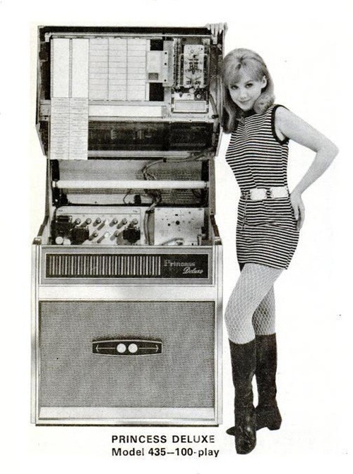 coolretronics:  Rock-Ola Princess Deluxe, 1968.