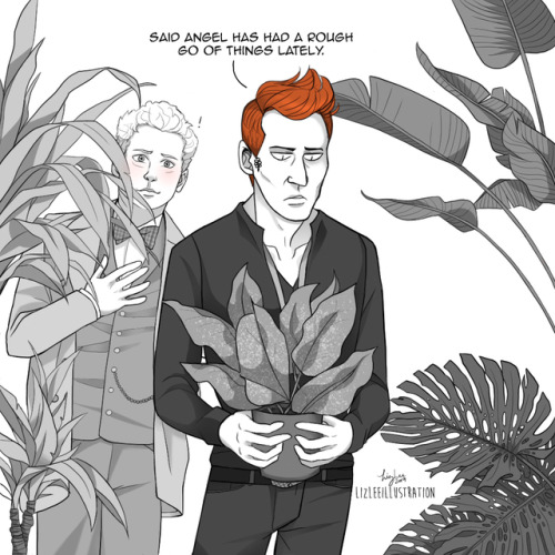 Crowley Tries Being Nice To His Plants. 