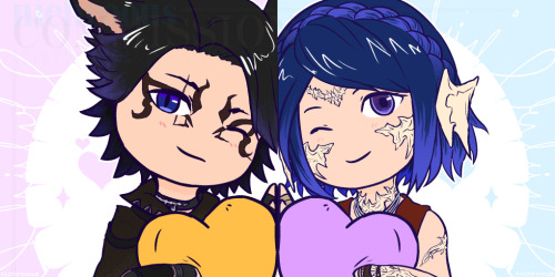 nichroous: Some completed Valentione’s icons! Valentine’s is over but I’ll be open