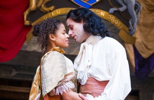 beau–brummell:Gugu Mbatha-Raw as Nell Gwynn, mistress of King Charles II, in Jessica Swale&rsq