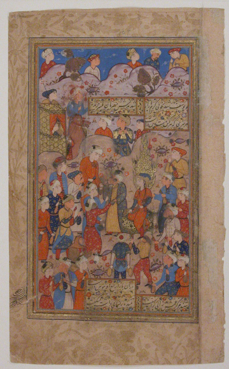 &ldquo;Zusuf is Purchased in Egypt by Zulaikha&rdquo;, Folio from a Yusuf and Zulaikha of Ja