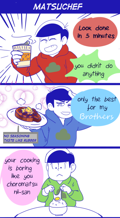 c2s2:each Matsu being responsible for making dinner