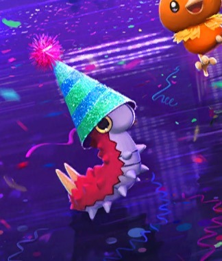 shelgon:  shining-dusknoir: Now THIS worm knows how to party! 🎉 