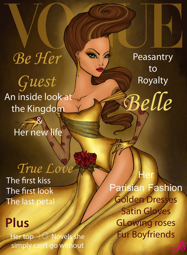 ultimatemoviefanatic:  Disney princesses on the cover of Vogue.