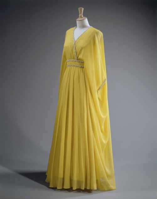 Queen Elizabeth II’s wardrobe, 1970s2. Hardy Amies, Evening dress 1979 for visit to Saudi Arabia3. I