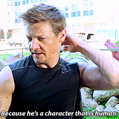 colinfiirth:  Jeremy Renner on what appealed to him about Hawkeye. (x)