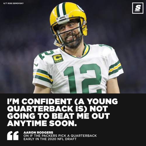 Aaron Rodgers ain’t worried. 