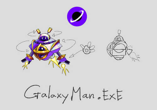Turned Galaxy Man into Net Navi!