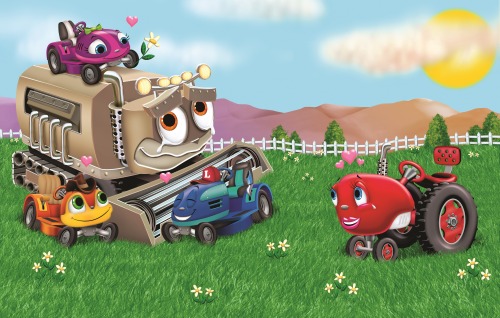 The sequel of Three Little Lawnmowers has all the same characters, however, the little lawnmowe