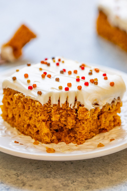 Porn sweetoothgirl:  Pumpkin Bars with Cream Cheese photos