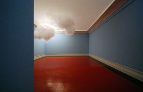 sixpenceee:Artist suspends real clouds in the middle of the roomThat’s not photoshop; that’s an actu