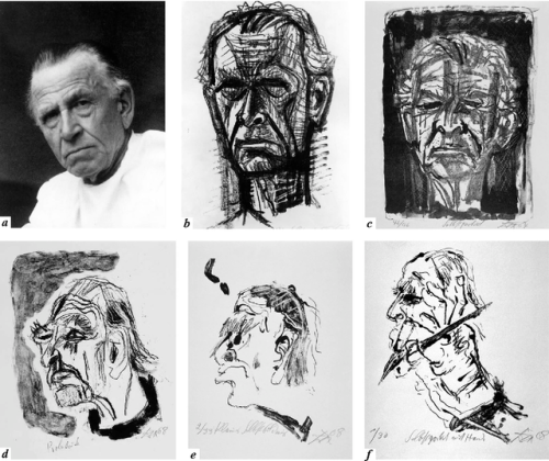 artfulmedicine: Fig. 2. ‘Otto Dix’ drawing style was altered noticeably in his last self