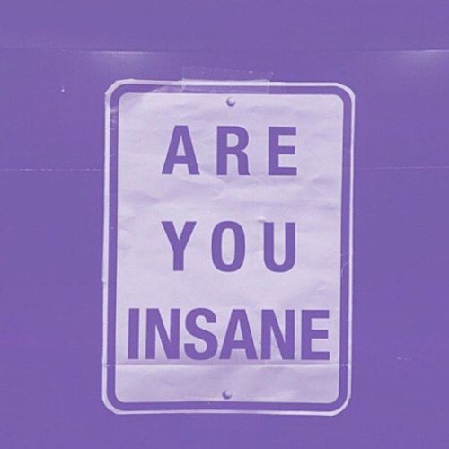 “Are you really insane?” -t.m.