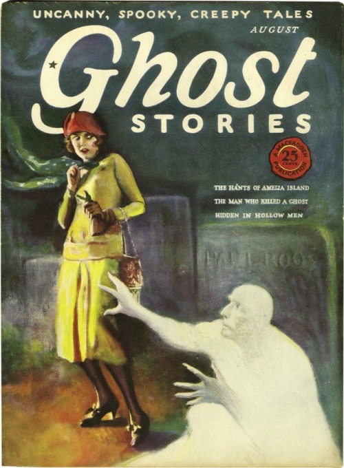 talesfromweirdland:GHOST STORIES (1926/7) cover art by Jean Oldham.