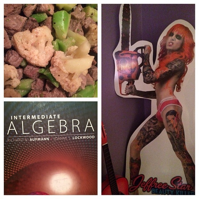 Wild night at the edge residence of cooking and homework. #jeffreestar #life #eatinglean