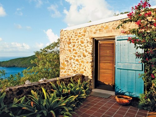 condenasttraveler:Chic Retreats in the Caribbean | Guana Island Cottage