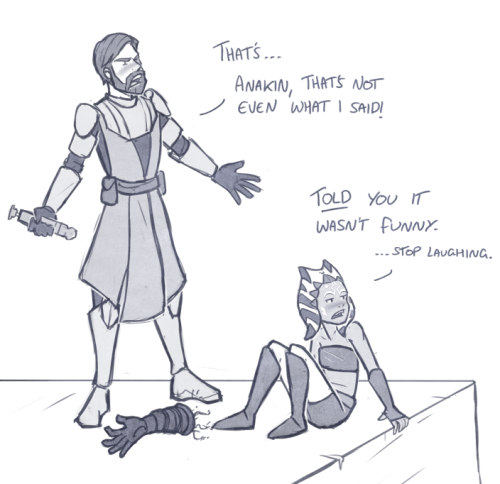 critter-of-habit: More dumb arm jokes because Anakin would