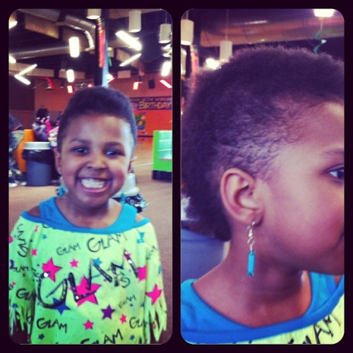 Beja rocking her natural Fro hawk. #hair #family #thejrz #party