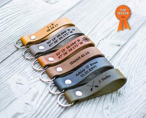 buying-all:Custom Leather Keychain- handmadeView In Amazon - Ver En Amazon