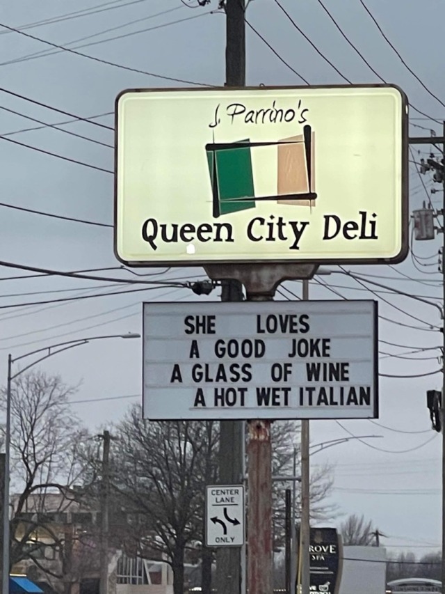 thepaisleyelf:thepaisleyelf:thepaisleyelf:everyone having a very normal time over at Queen City DeliQueen City Deli bringing the heat into 2022 with a new sign 2023 here we go 