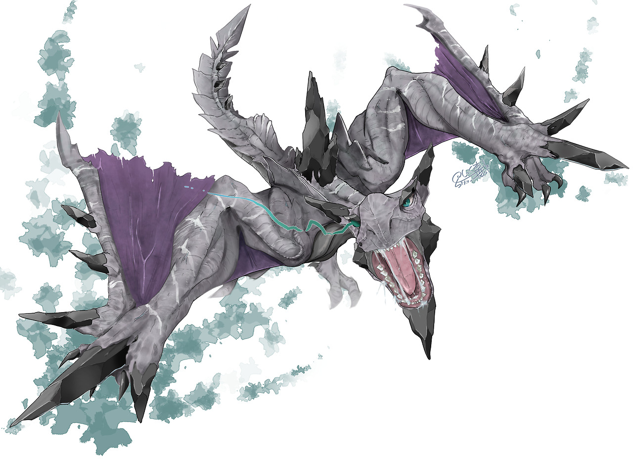 Damn Wyvern Gems あくまでメガプテラ Mega Aerodactyl By しっくす