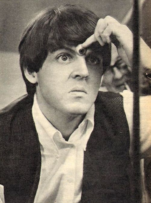 Ringo Starr, George Harrison & Paul McCartney.