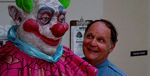 “I don’t know who you are... But before this night is over... you’re gonna be begging for mercy.”
KILLER KLOWNS FROM OUTER SPACE (1988), dir. and prod. by the Chiodo Brothers