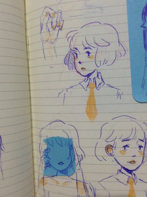 Some notebook sketches! feat the one who got into her creative spell making course and the previousl