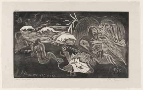 The Creation of the Universe(L'Univers est crée), Paul Gauguin, 1894, printed 1921, MoMA: Drawings a