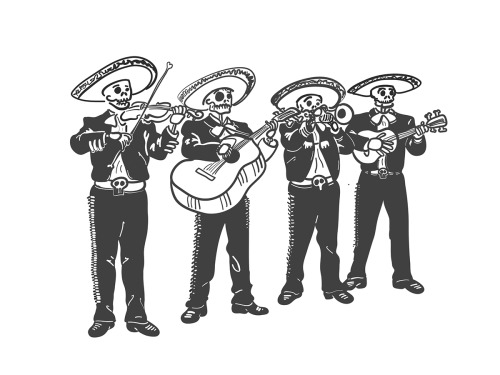 alxbngala:(via Day of the Dead : Mariachi Band)