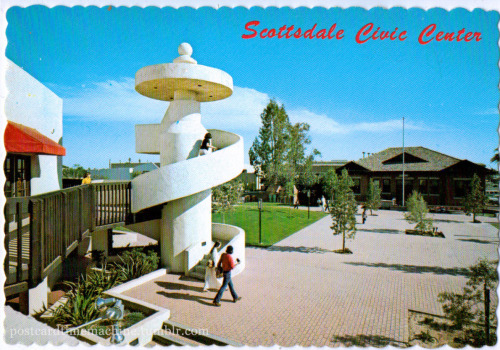 postcardtimemachine: Scottsdale Civic Center