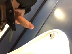 scotlandfree15:  My Cock out in public toilet Kik: scotlandfree92