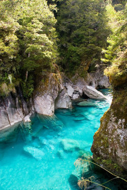 dreamtravelspots:  The Blue Pools - Queenstown, New Zealand 