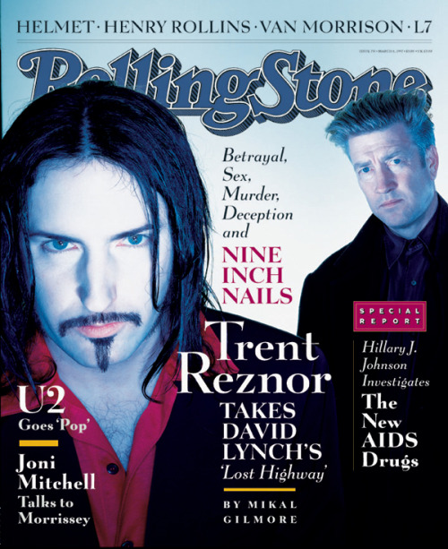 rollingstone:
“Lost Highway hit U.S. theaters 17 years ago today. Look back at our 1997 cover story on David Lynch and Trent Reznor’s collaboration for the film.
”