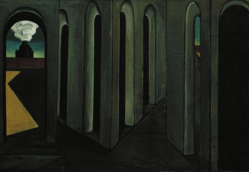 magictransistor: Giorgio de Chirico. Delights of the Poet, Piazza, Happiness of Returning, The Anxi