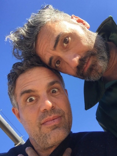 bewilclerment: @markruffalo: Happy Birthday @TaikaWaititi! I love you, floral romper or not!  Happy 42nd birthday, Taika Waititi! 