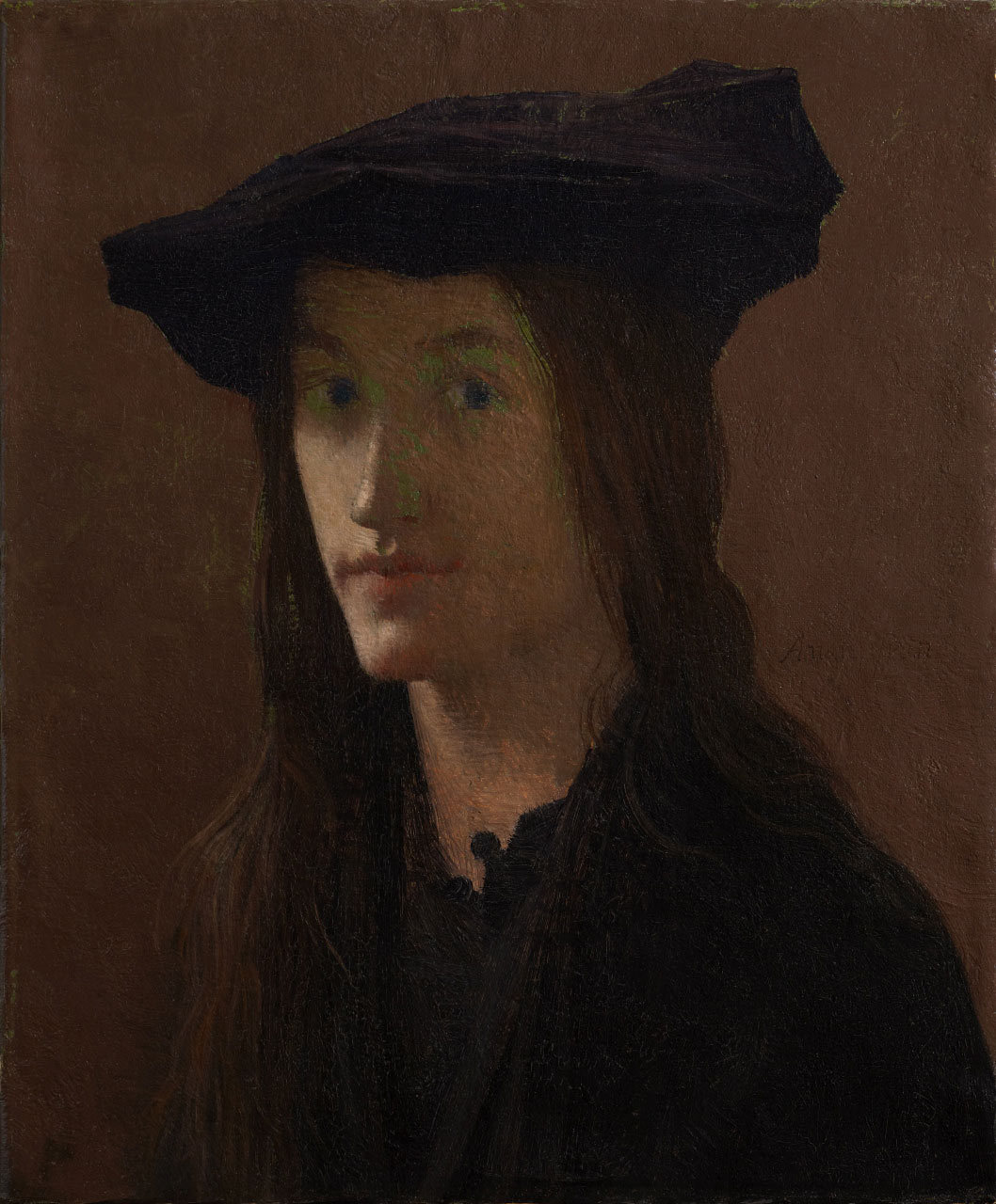 Retrato de un hombre joven, de Edmond Aman-Jean (1858-1936).