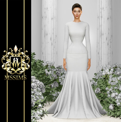 PANISARA GOWN FOR THE SIMS 4ACCESS TO EXCLUSIVE CC ON MSSIMS4 PATREONDOWNLOAD ON MSSIMS PATREONDOWNL