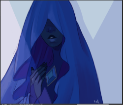 Omuren:  Messy Blue Diamond Sketch 