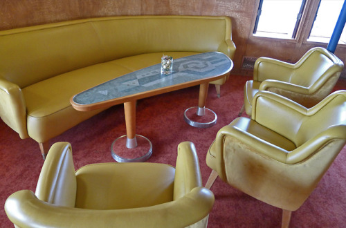 Mid-Century Modern Cruise Ship The Dutch cruise liner SS Rotterdam, known as &ldquo;The Grande D