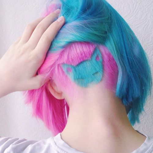 rootbeergoddess: this-is-life-actually: People are actually shaving cats into their hair…&nbs