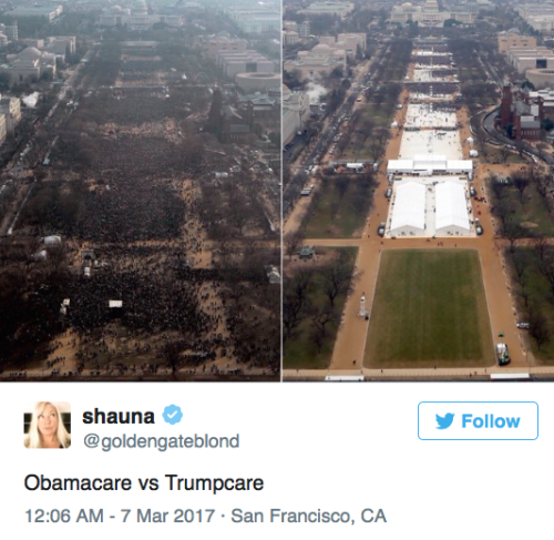 alltheco0lkidsrdoinit: micdotcom: The Obamacare vs Trumpcare meme drags the GOP’s replacement health care plan  DR BOB THO 