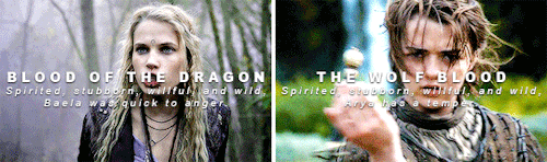 asongoficeandfiresource:Baela Targaryen || Arya Stark: Parallels