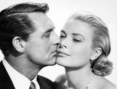 Cary Grant and Grace Kelly in a promotional photo for “To Catch A Thief”, 1955.